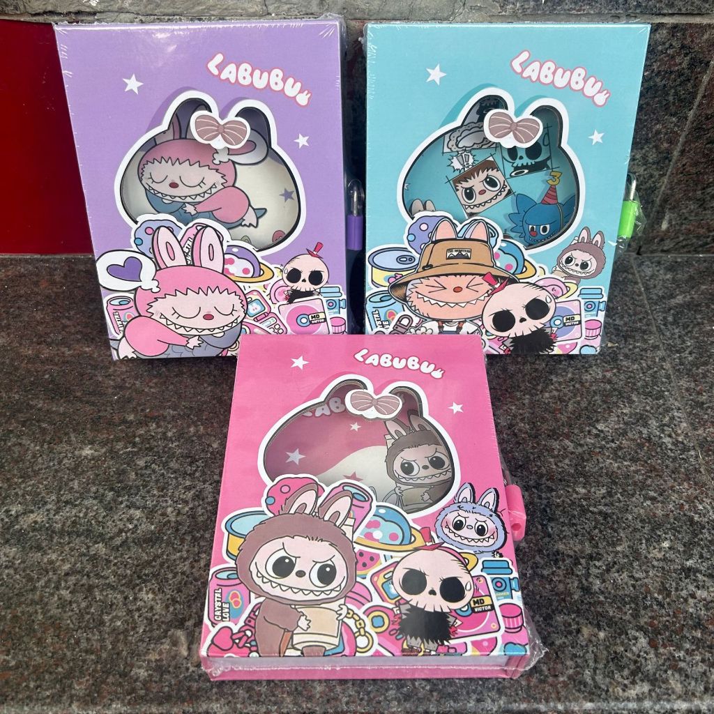 

BUKU DIARY JURNAL RAHASIA DENGAN KUNCI GEMBOK LABUBU KARAKTER LUCU UNIK READY COD