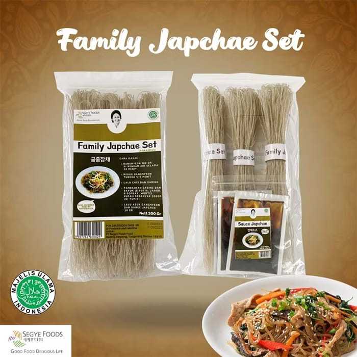 

SEGYE Japchae | Dangmyeon | Suun Sohun Bihun Korea | Korean Noodle | Family Japchae Set Ready to Cook 390g