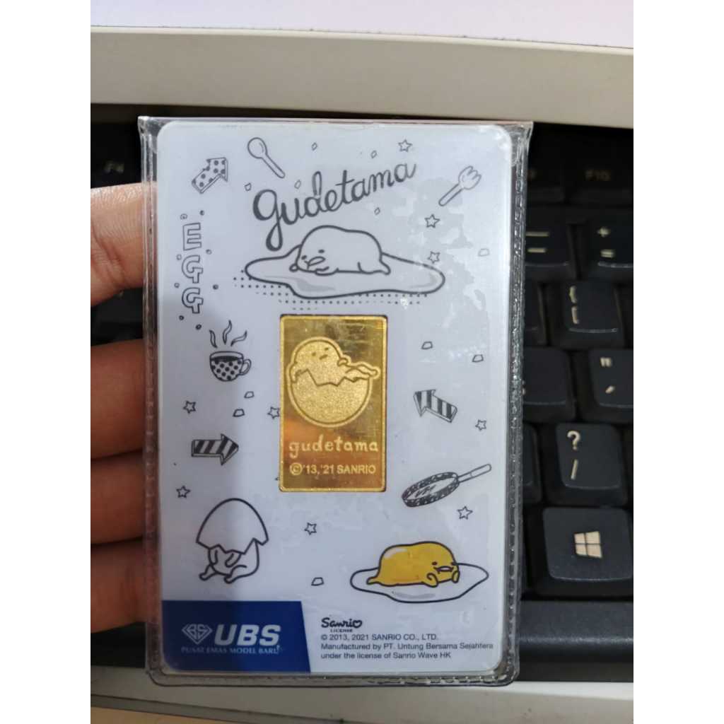 UBS LOGAM MULIA SANRIO GUDETAMA 5 GRAM 24K PRESS