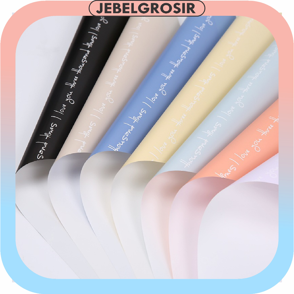 

Kertas Buket Matte Solid Flower Wrapping Paper Dua Warna Bi Color Florist Cellophane KB6004