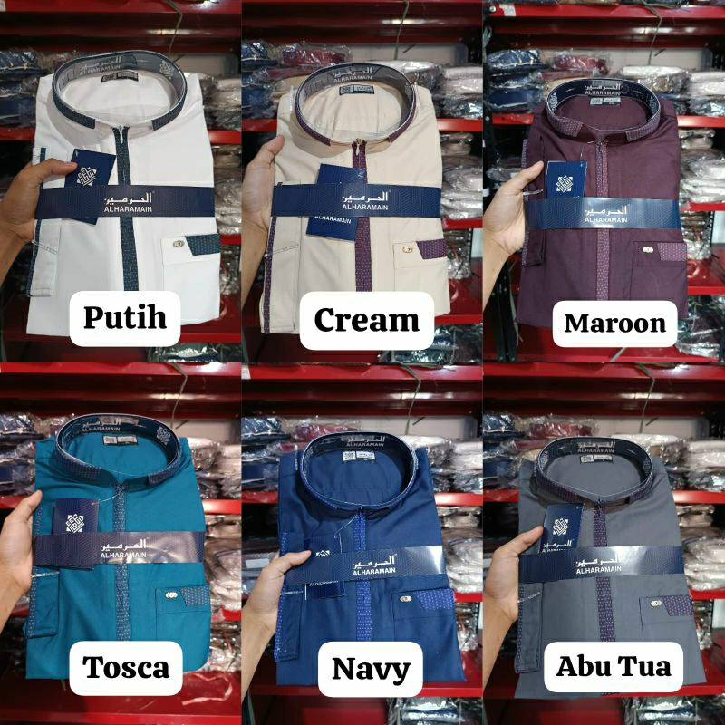 KOKO PRIA AL HARAMAIN BAHAN KATUN LENGAN PENDEK