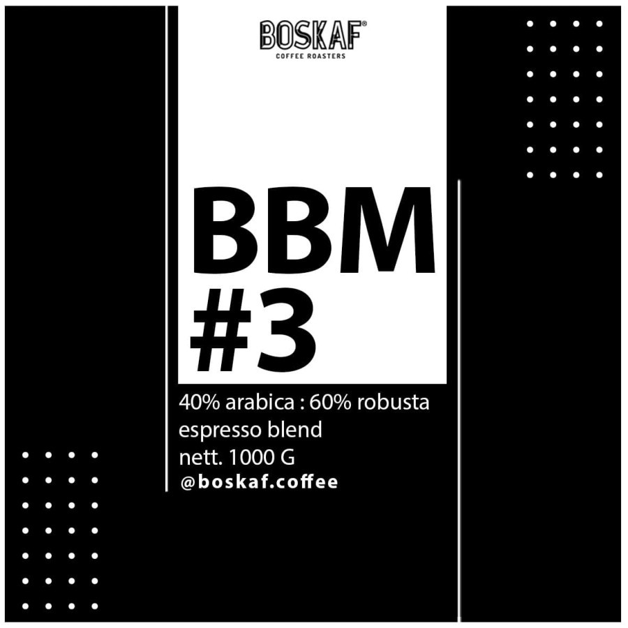 

Boskaf BSM #3 Espresso Blend 1000g