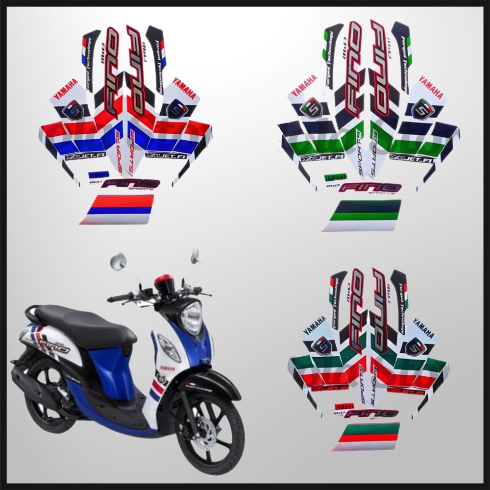 STRIPING STANDART YAMAHA FINO 2014 STIKER BODY FINO 2014 LIS BODY FINO 2014 TERMURAH TERLARIS