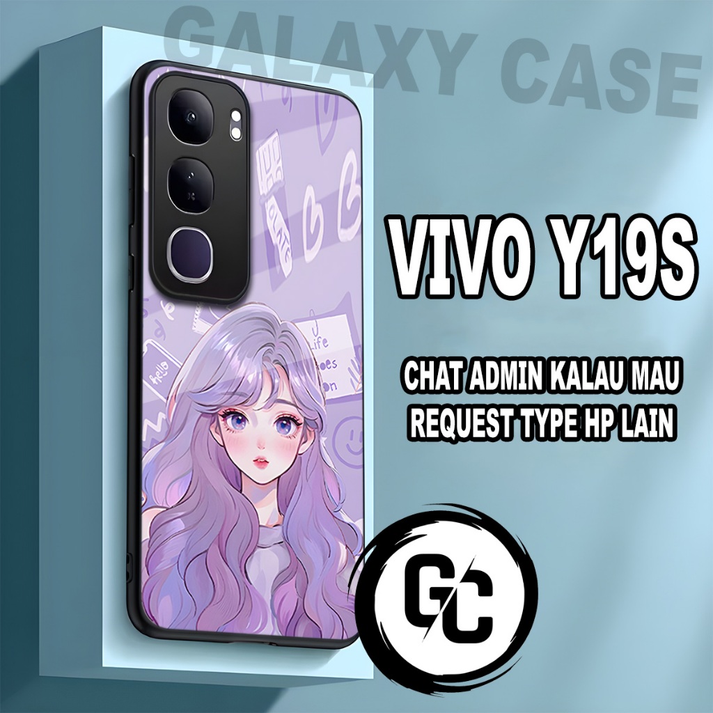 Case hp VIVO Y19S- softcase glossy kilau -GC 21- Motif Cewek/casing VIVO Y19S/kesing VIVO Y19S/soft 