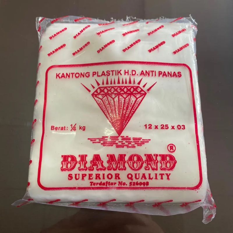 kantong plastik hd anti panas 12x25 tebal 03 plastik sayur