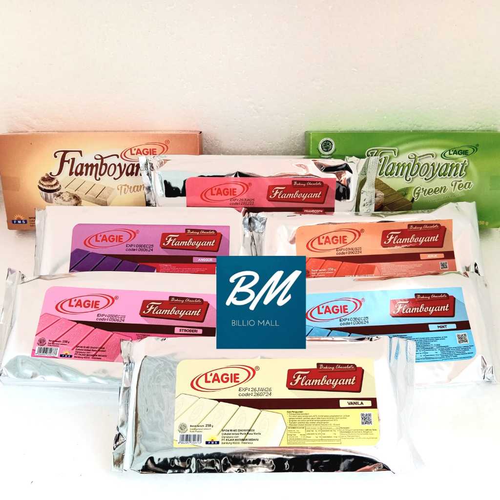 

Lagie Flamboyant Baking Chocolate Berwarna 250gr Cokelat Blok Batang