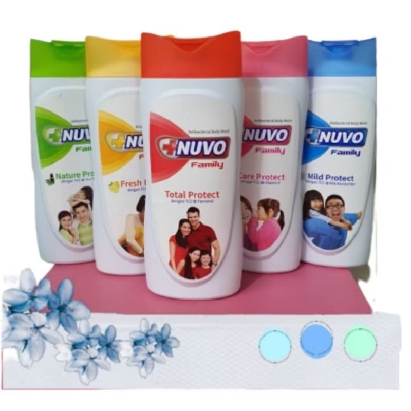 NUVO BODY WASH BOTOL 250 ML SABUN MANDI CAIR NUVO