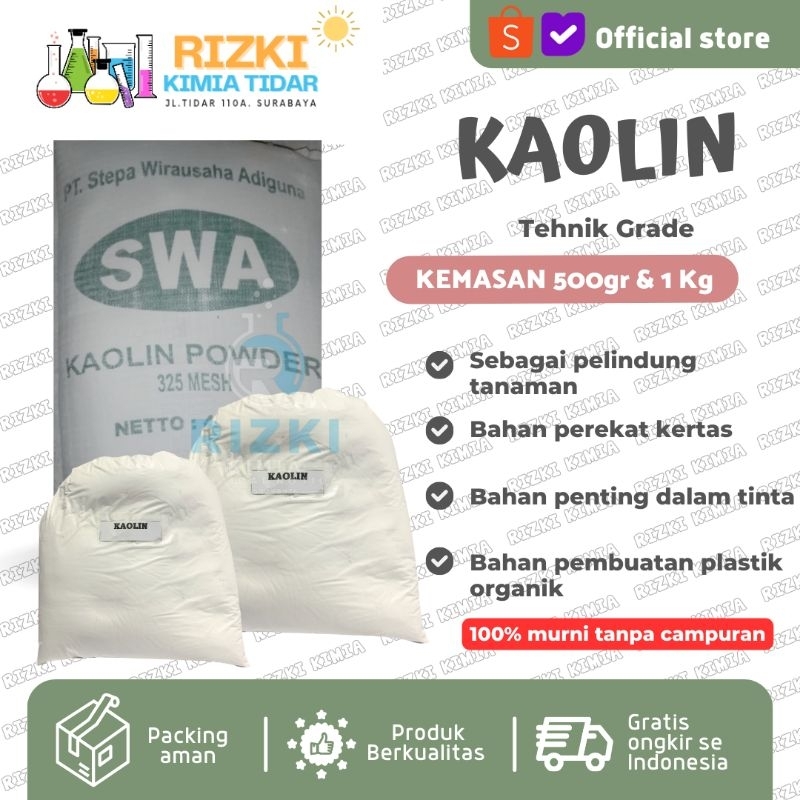 

Kaolin Powder Lempung Kaoline Clay Bubuk Serbuk Murni