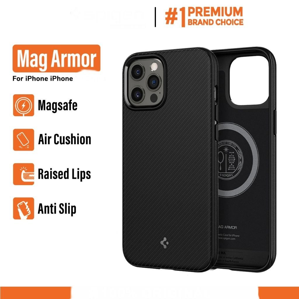 IPHONE Case Spigen Magsafe Armor matte Casing Compatible For IPHONE 15 PRO MAX |
