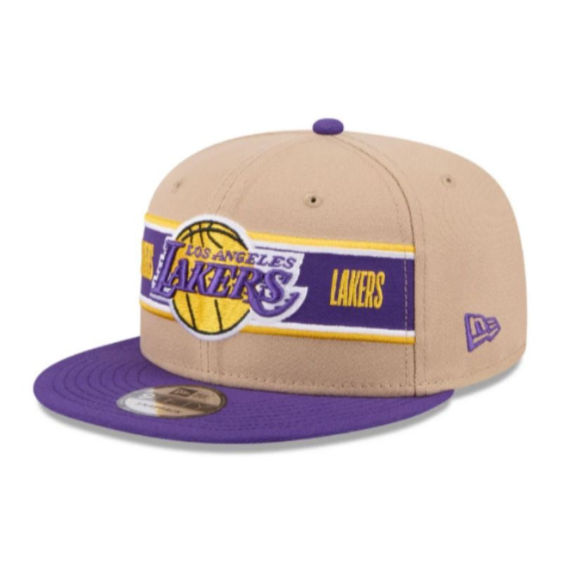 Topi Anak New Era Cap Los Angeles Lakers Draft 24 Youth 9Fifty Snapback Original