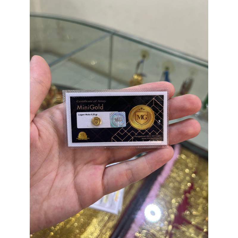 JULA LOGAM MULIA MINI 0.25GRAM MINIGOLD 0.25GRAM MINIGOLD MURAH LM MURAH BEKASI ANGPAO EMAS ANGPAO I