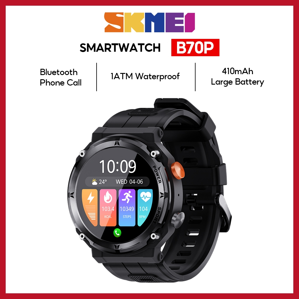 Skmei jam tangan smartwatch pria original 100 jam outdoor anti air 1atm for android ios