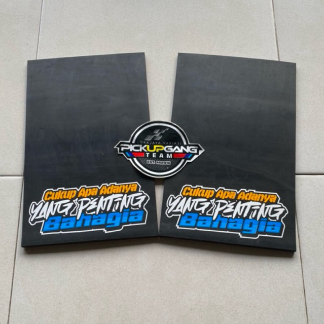 JUAL KARPET LUMPUR VARIASI PICK-UP PENAHAN LUMPUR KEPET EBEK KARET LUMPUR DAN STICKER UKURAN L300