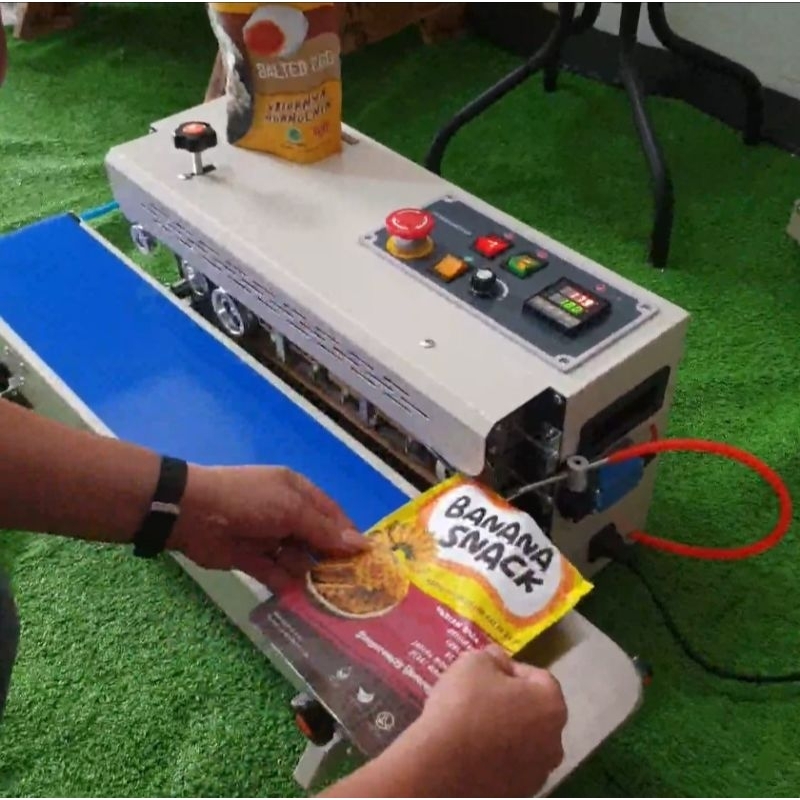 Mesin Continuous Band Sealer Isi Angin Nitrogen