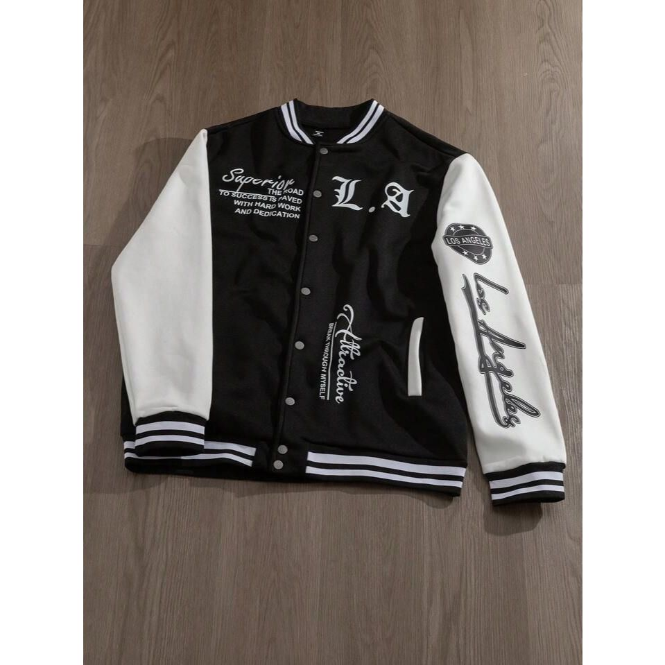 KEA.CLO Jaket Varsity Baseball los angels Pria Wanita Terbaru