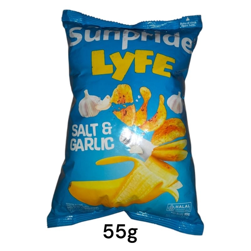 

sunpride lyfe keripik pisang rasa bawang gurih 55g