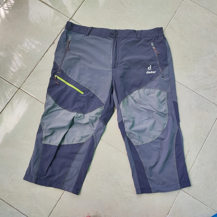 Celana Pendek Deuter Bahan Quickdry Size 36 - Pakaian Olahraga Pendaki Pria Wanita - Outdoor Second 