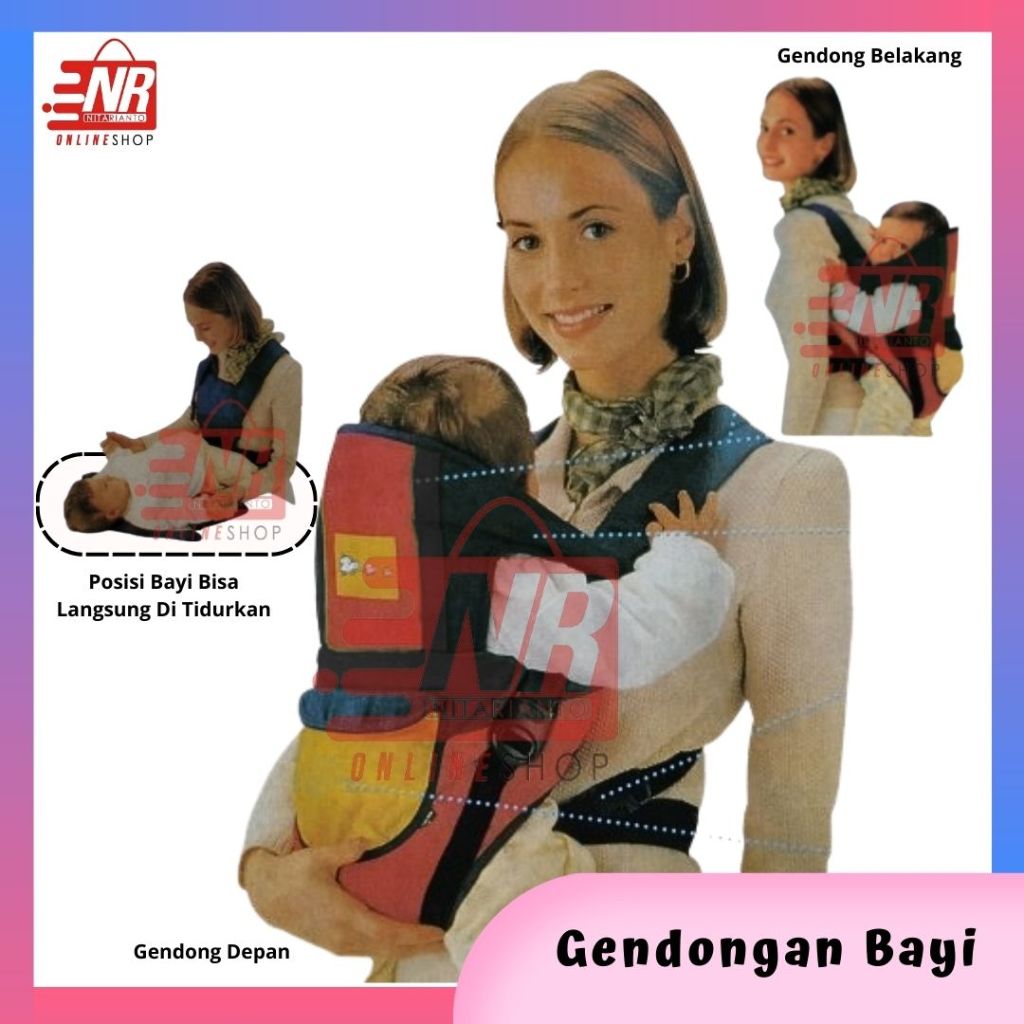 Gendongan Anak Kangguru / Gendongan Bayi Depan / Ransel Gendongan Bayi / Gendongan Bayi Belakang