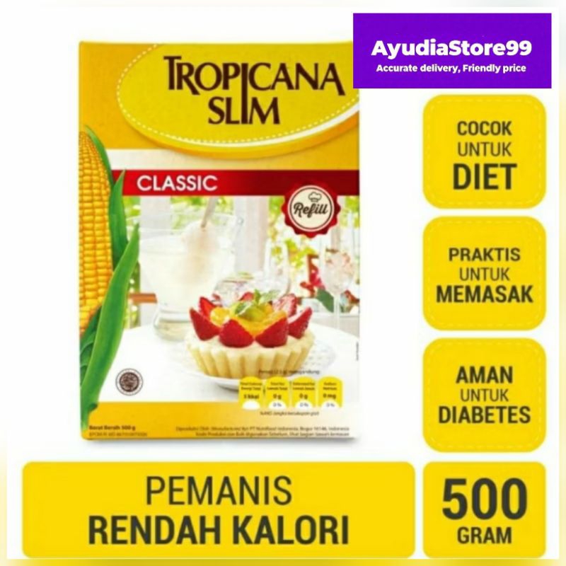 

Tropicana Slim Classic Refill 500gr-Gula Tropicana Slim