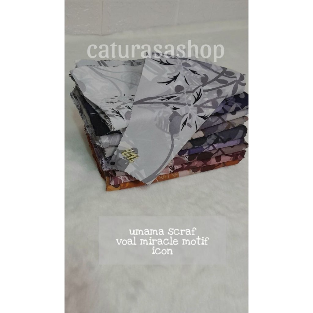 Umama Scraft Voal Premium/Umama Scraft Premium/Kerudung Motif Segiempat/Kerudung Motif Premium