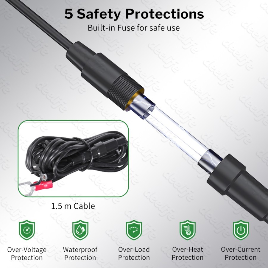 Holder motor hp waterproof charger usb QC 3.0 stang / spion motor M8 - M8S