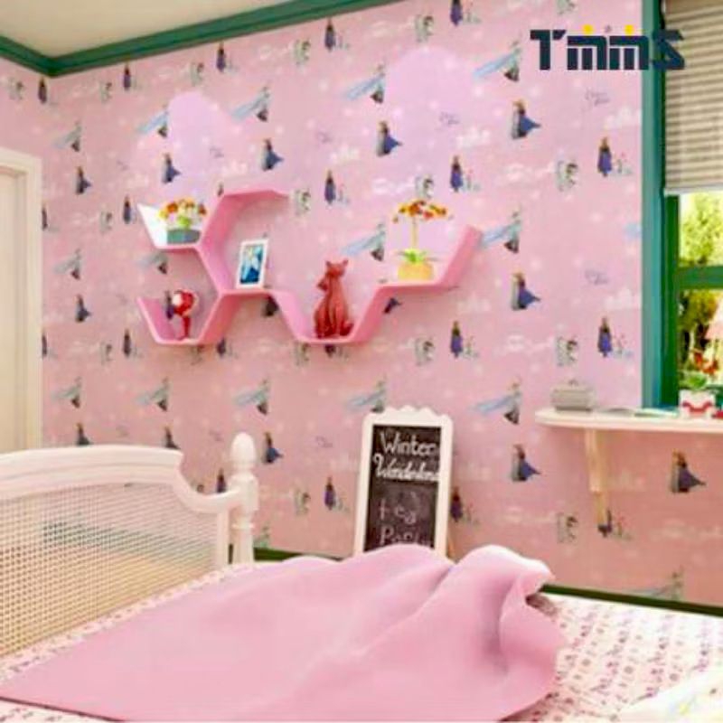 WALLPAPER STICKER DINDING KARAKTER PRINCESS