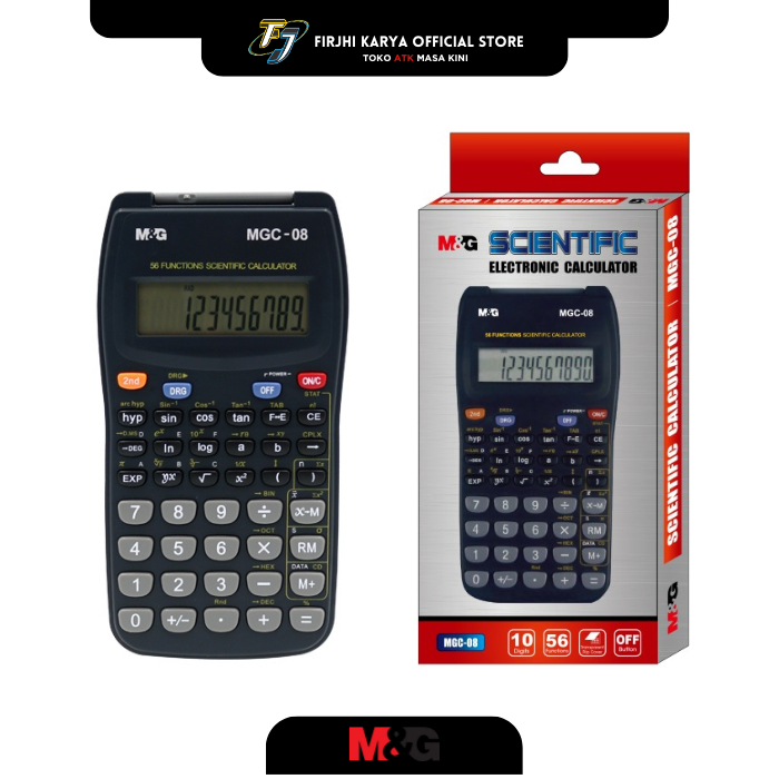 

Kalkulator Ilmiah 12 Digit 240 Fungsi MGC-08 - M&G, Cocok untuk Pelajar & Profesional