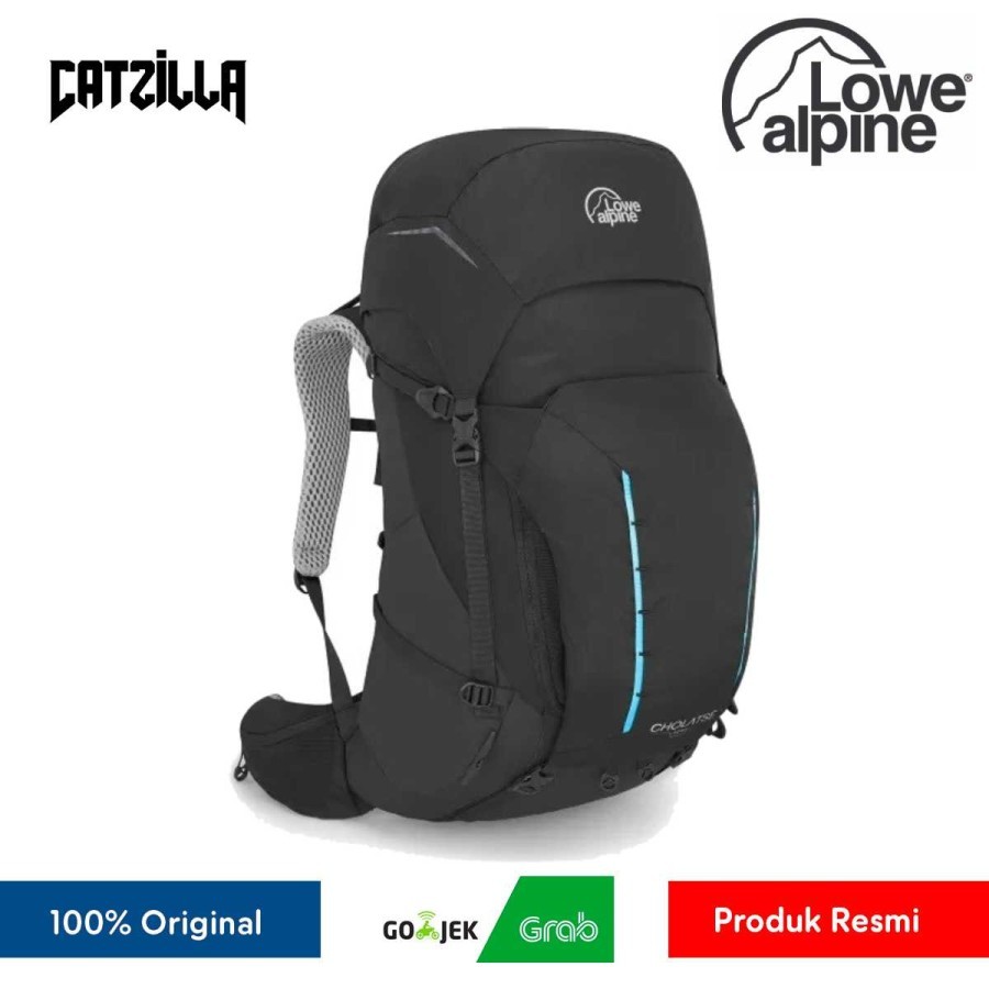 Tas Gunung Carrier Lowe Alpine Cholatse ND 50-55L Backpack - Black
