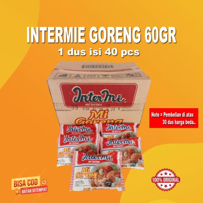 

INTERMIE GORENG 60gr ( beli di atas 30dus harga beda )