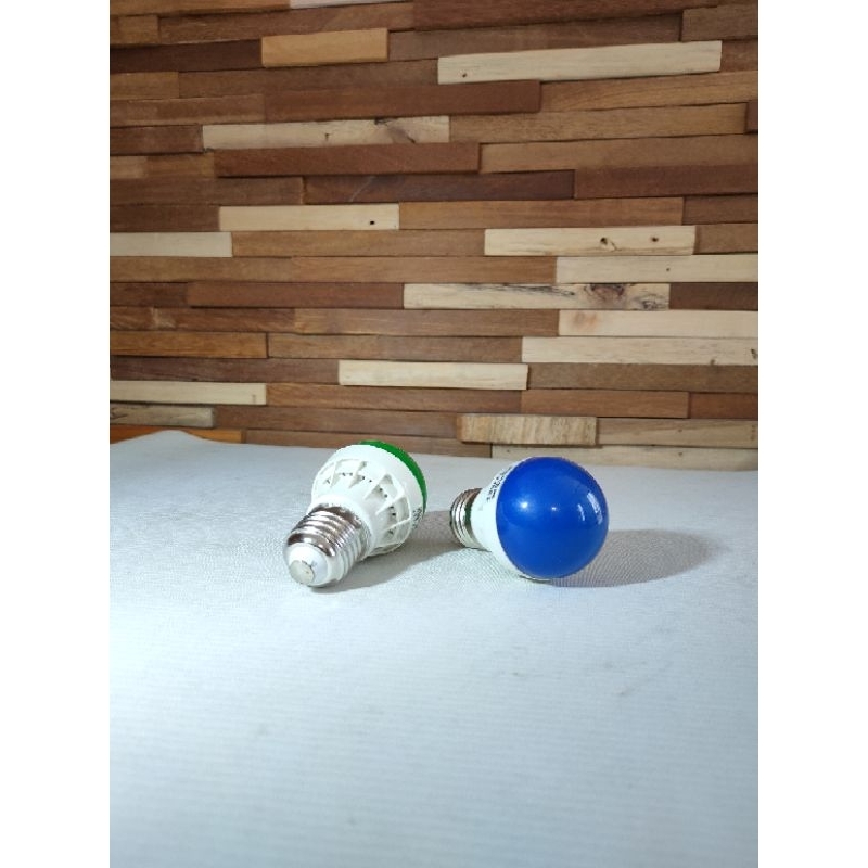 Lampu LED Warna Biru & Hijau 3 Watt Bohlam