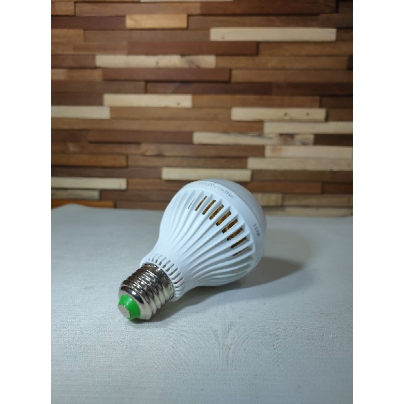 Lampu LED Sensor Suara/Tepuk Tangan 10W Putih Bohlam