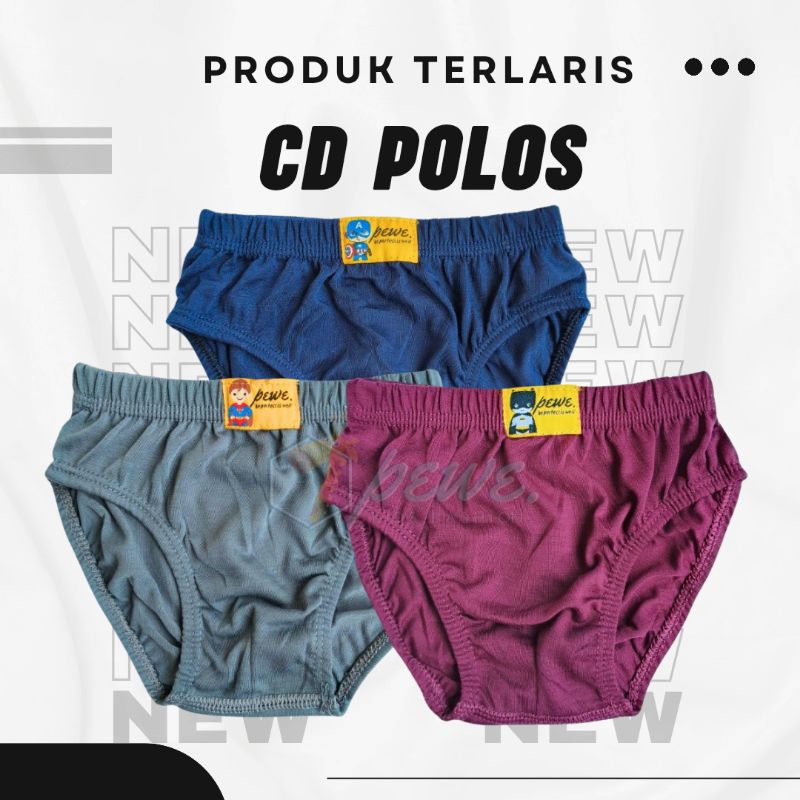 3pcsCelana Dalam Anak laki laki warna gelap/Celana dalam Anak cowo warna polos/CD Anak laki warna us
