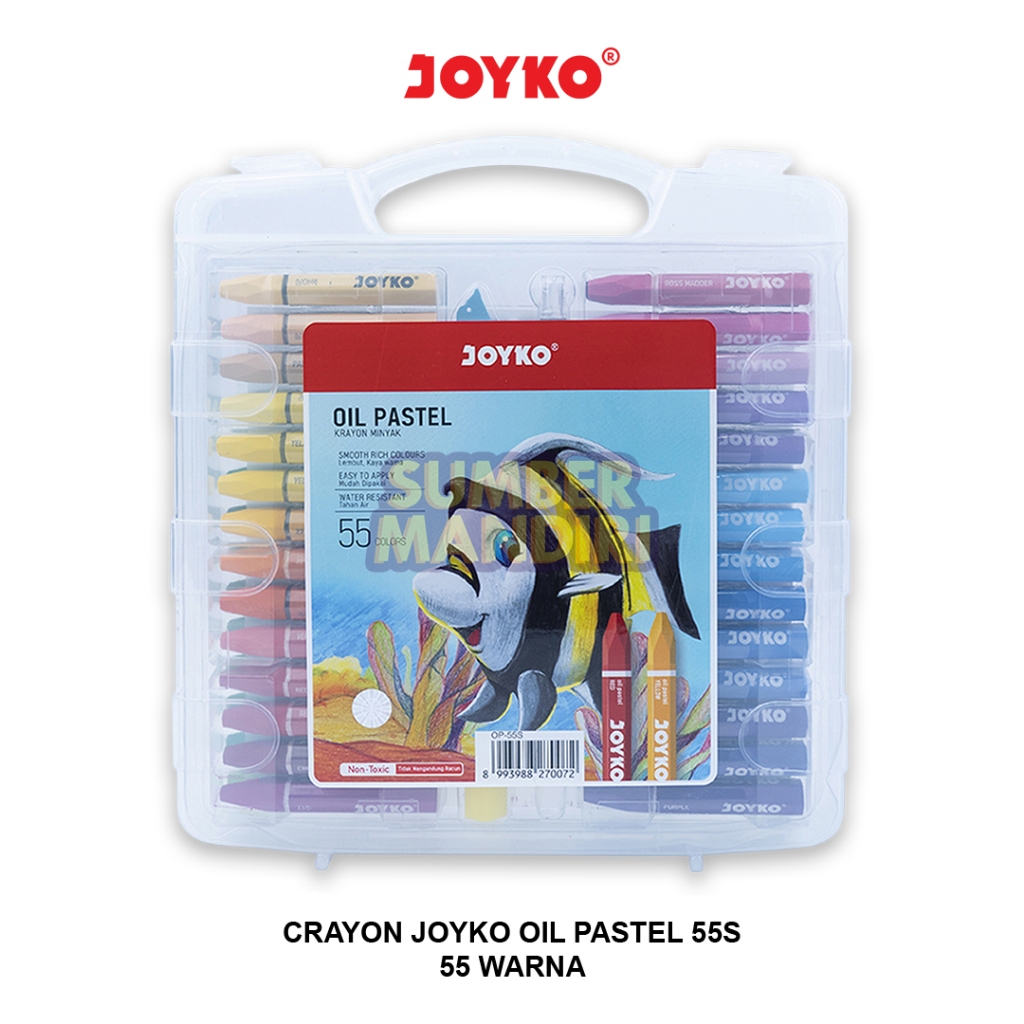 

Crayon JOYKO 55 Warna / Crayon Oil Pastel 55 Warna / Krayon JOYKO 55S