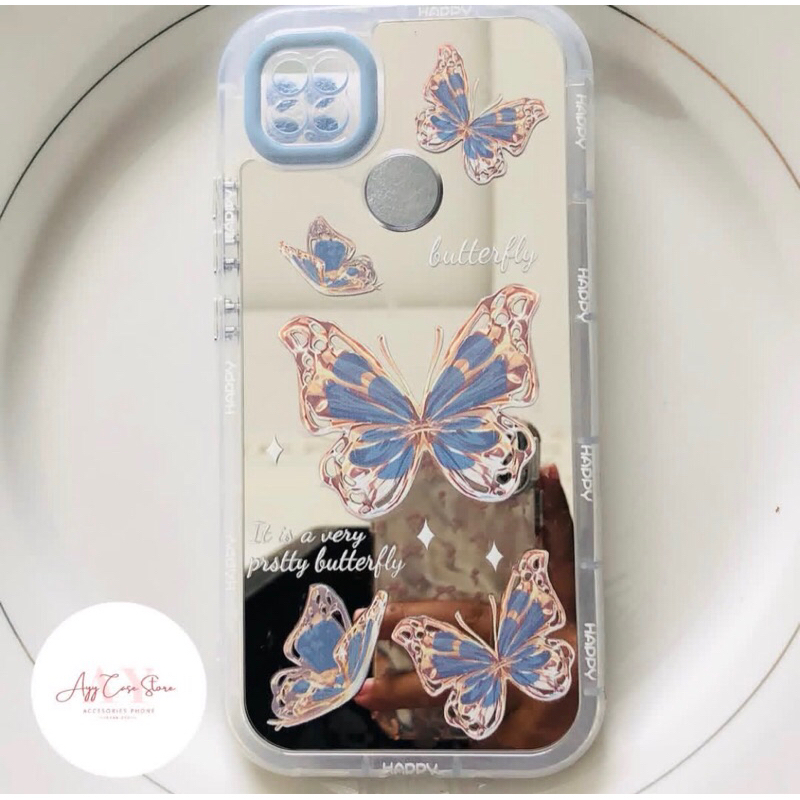 CASE KUPU KUPU MIRROR REDMI 9C