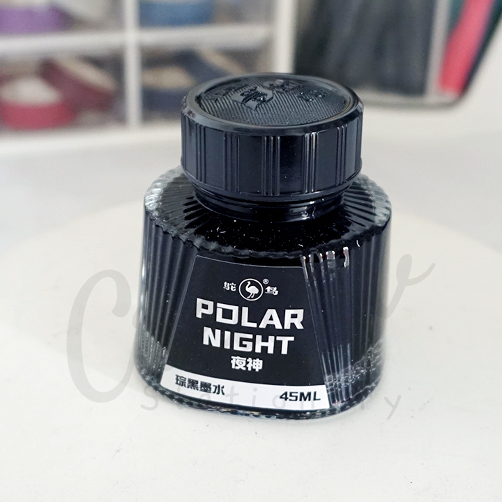

Ostrich Fountain Pen Ink Special Polar Night Brown Black 45 Ml Refill Tinta Pena Kaligrafi
