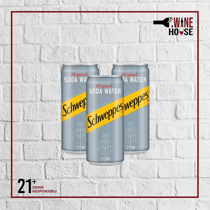

Schweppes Soda Water Can 330ml x 3 Kaleng