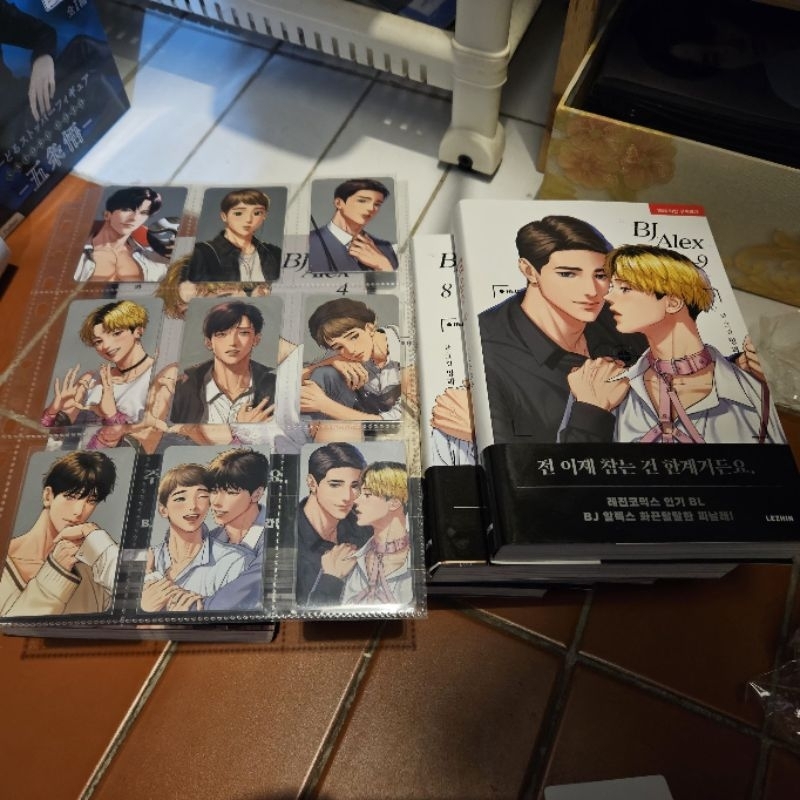 BJ ALEX KOREAN BOOK FULLSET Volume 1, 2, 3, 4, 5, 6, 7, 8, 9 [9Photocard+9Book+1Postcardbook+sticker