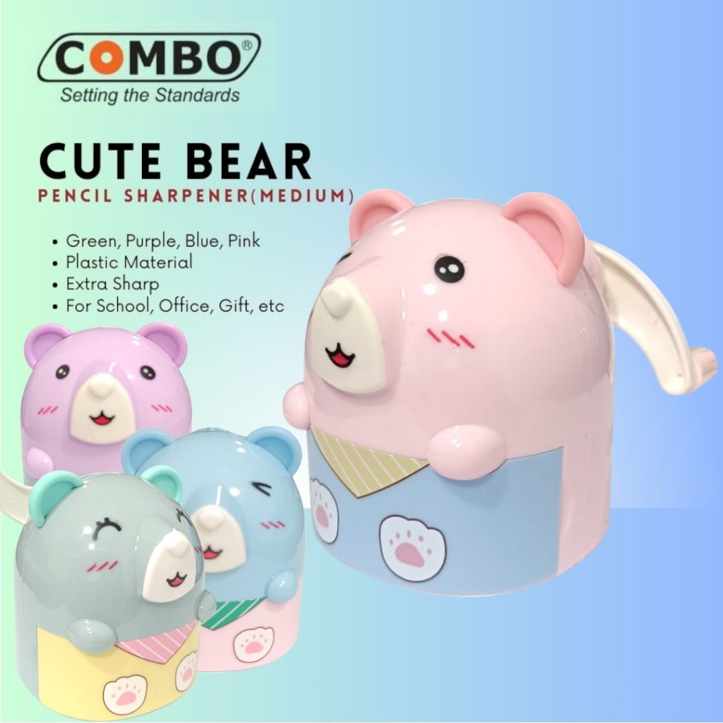 

Serutan Pensil Putar / Rautan Meja Lucu / Auto Pencil Sharpener SH-714 / Serutan Pensil Cute Bear / Table Mechanical Sharpener