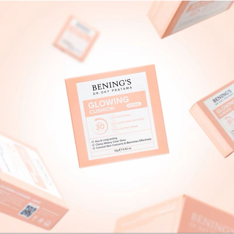 Bening's Glowing Cushion ' Natural ' Bening Skincare Dr Oky Pratama Benings Clinic - Bedak Fondasion