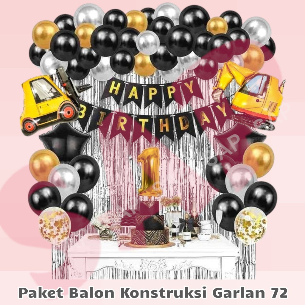 PAKET BALON KONSTRUKSI GARLAND 72