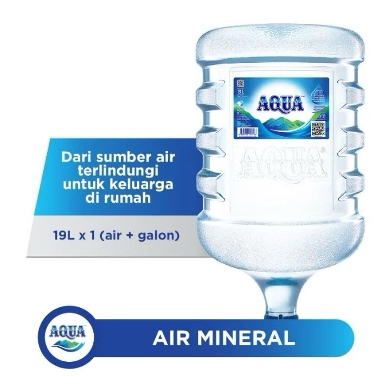 

Aqua Galon Air Mineral 19L (Air + Galon)