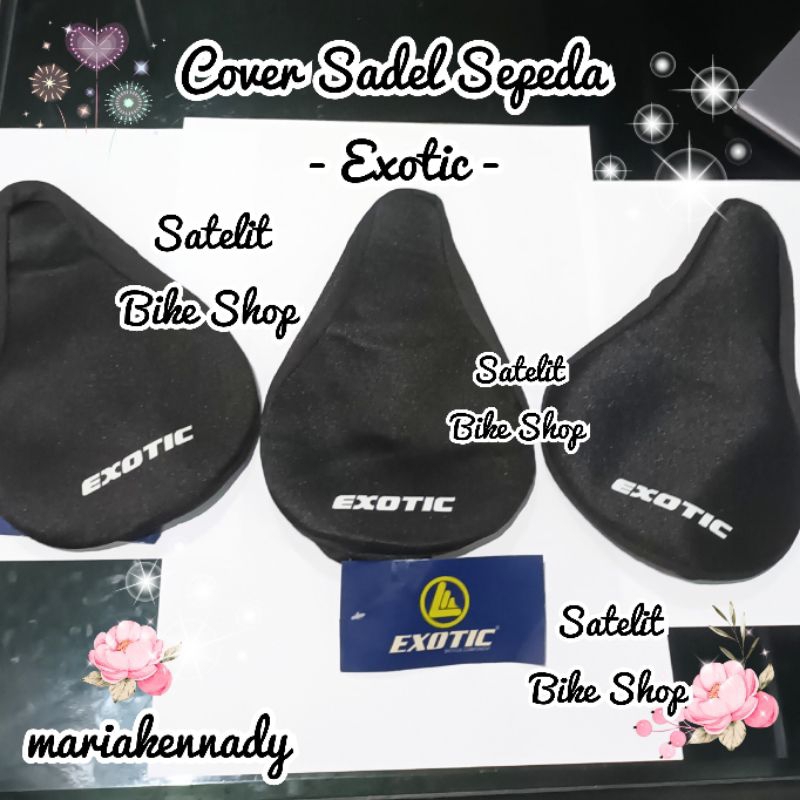 Cover Sadel Sepeda EXOTIC Hitam Empuk Cover Sadel Sepeda Lipat MTB Gunung Anak