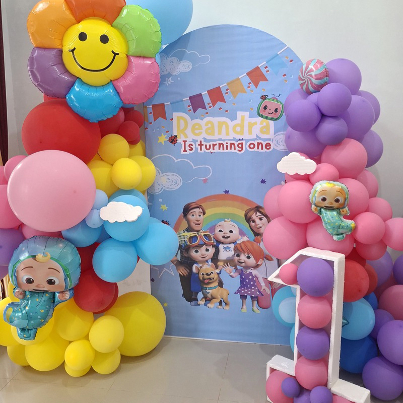 Dekor ulang tahun bebas custom tema backdrop mmt ulang tahun