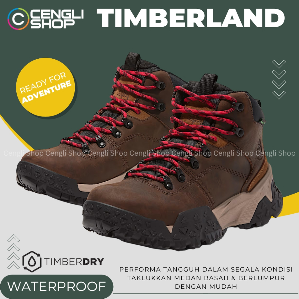 SEPATU GUNUNG TIMBERLAND PRIA ORIGINAL OUTDOOR HIKING BOOTS BOOT SNEAKERS SNEAKER WATERPROOF TM76