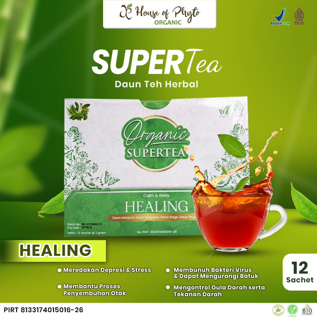

Supertea Healing WAKABA Teh Herbal Mengatasi depresi dan stres 12 sachet - 2g