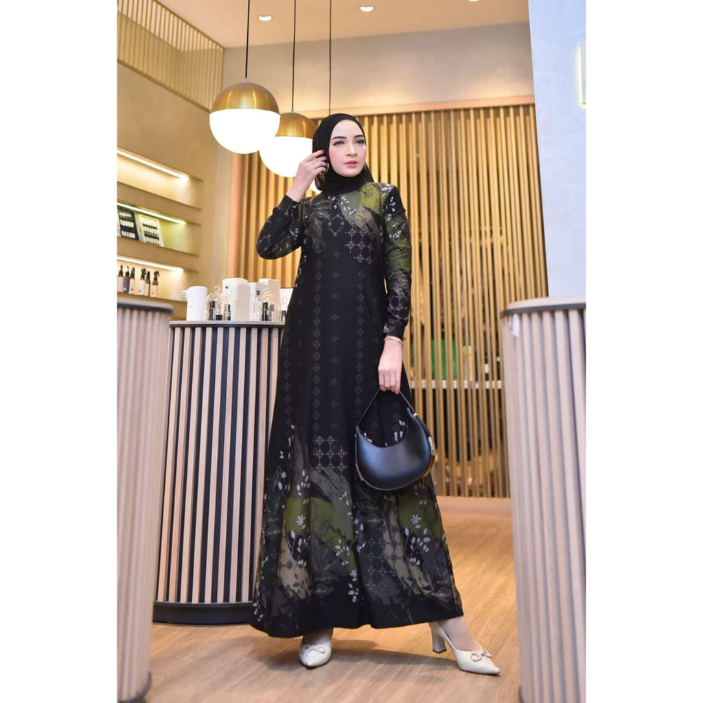 Hibiskus Standar Calvin Jeans Kualitas A Ld 98 Gamis Motif Bunga XXL XXXL
