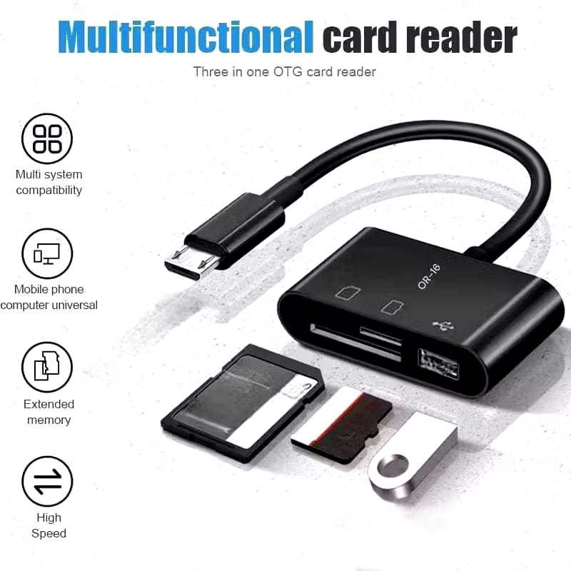 Card Reader + OTG 4in1 Micro