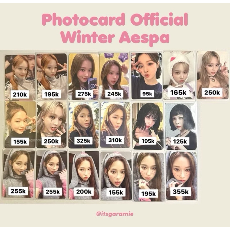 [OFFICIAL] Photocard Official Winter aespa - pc winter ctmi drama spicy my world savage girls armage