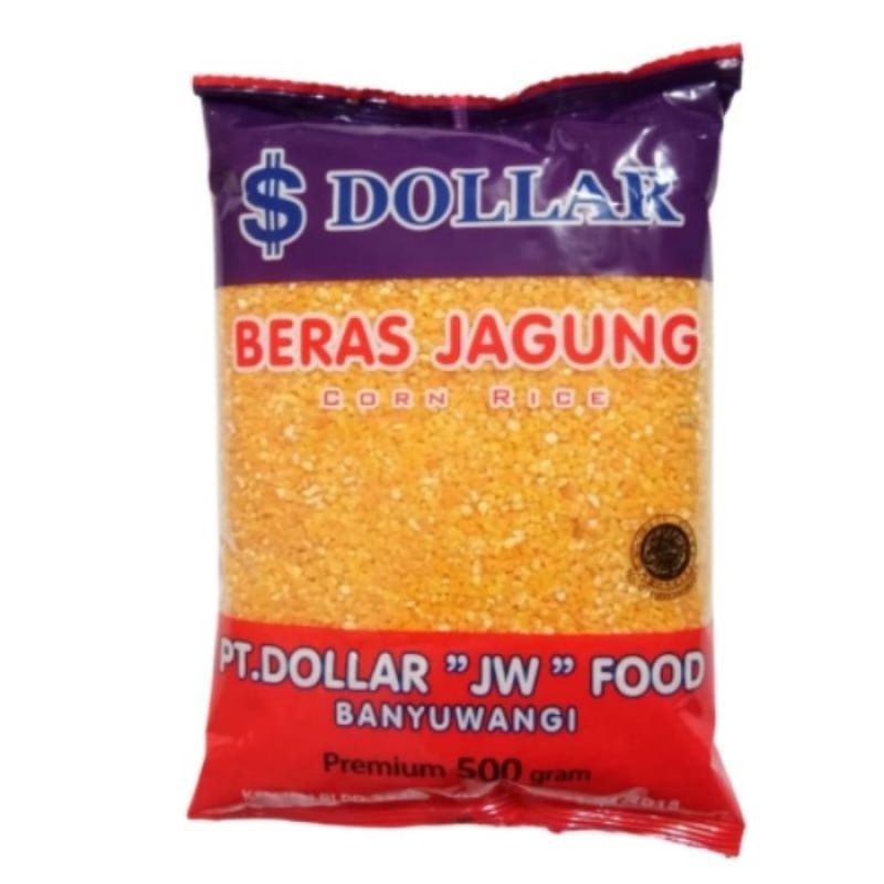 

BERAS JAGUNG CAP DOLLAR/CORN RICE PREMIUM 500 gr