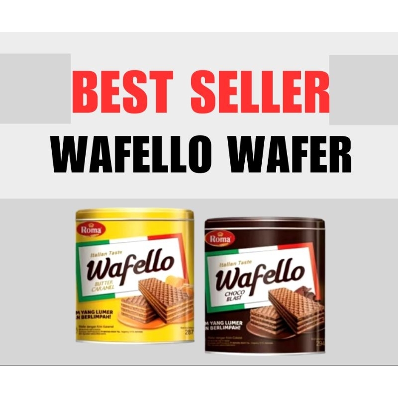 

PROMOO!!! Wafello Wafer kaleng snack lebaran 2025 butter caramel coklat